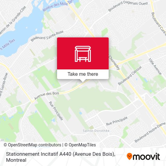 Stationnement Incitatif A440 (Avenue Des Bois) map