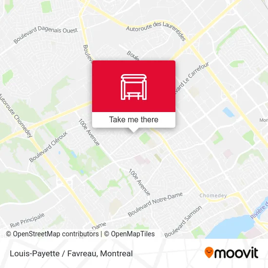 Louis-Payette / Favreau map