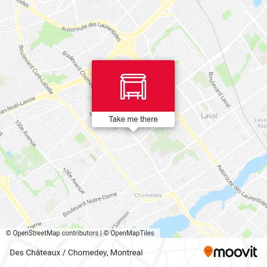 Des Châteaux / Chomedey map
