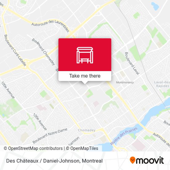 Des Châteaux / Daniel-Johnson map