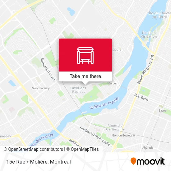 15e Rue / Molière map