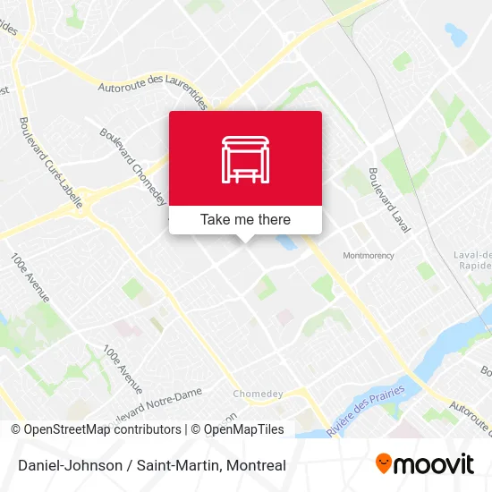Daniel-Johnson / Saint-Martin map