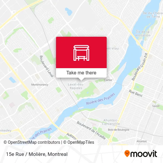 15e Rue / Molière map