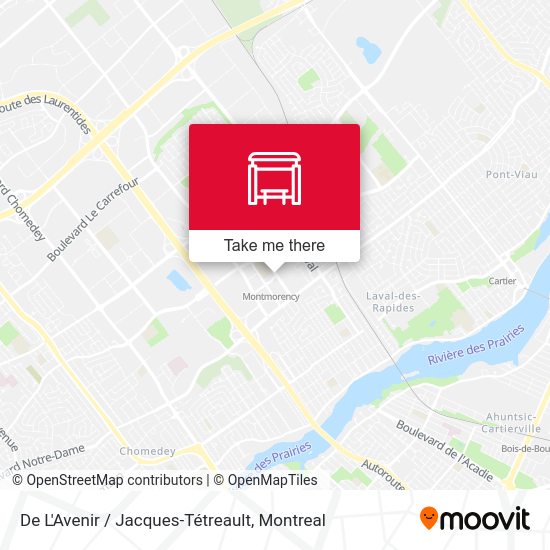 De L'Avenir / Jacques-Tétreault map