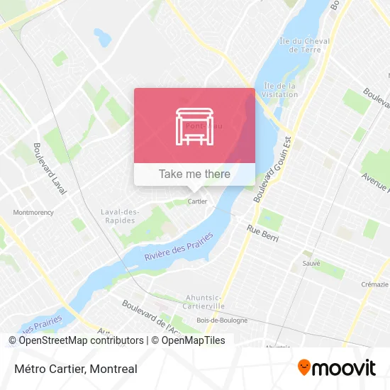 Métro Cartier map