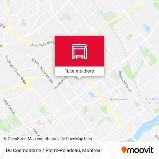 Du Cosmodôme / Pierre-Péladeau map