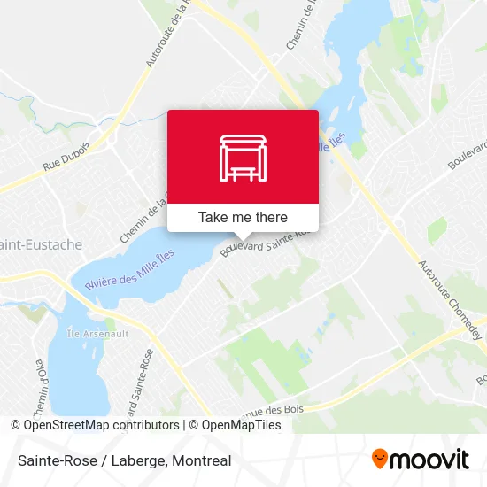 Sainte-Rose / Laberge map