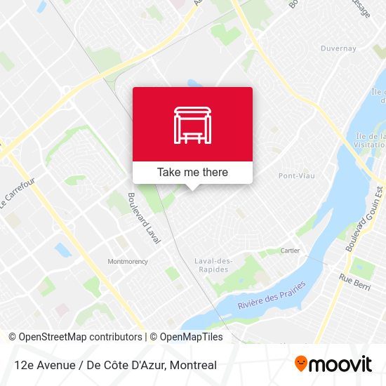 12e Avenue / De Côte D'Azur map