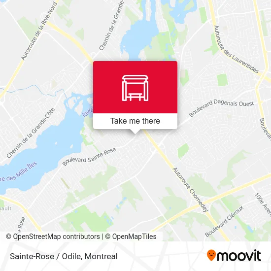 Sainte-Rose / Odile map