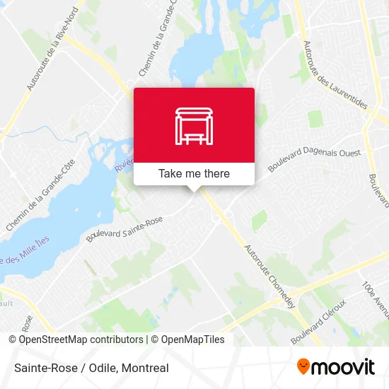 Sainte-Rose / Odile map