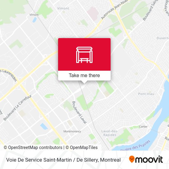 Voie De Service Saint-Martin / De Sillery map