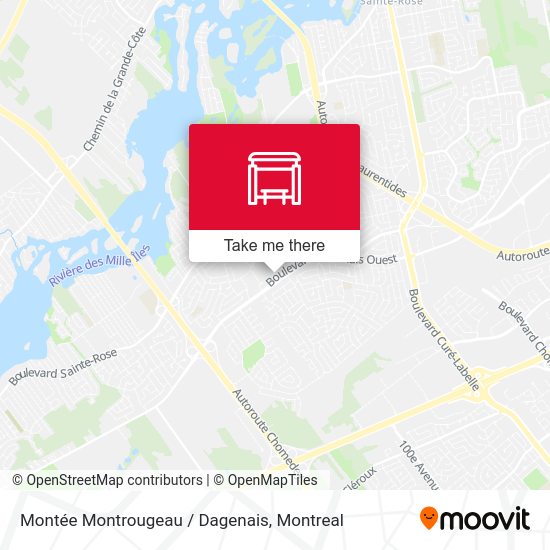 Montée Montrougeau / Dagenais map