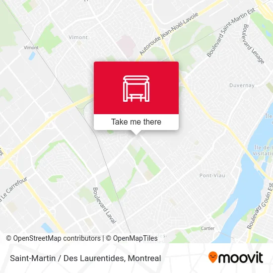 Saint-Martin / Des Laurentides map