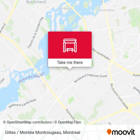 Gilles / Montée Montrougeau map