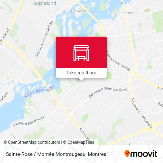 Sainte-Rose / Montée Montrougeau map