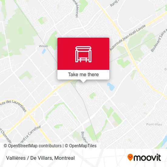 Vallières / De Villars map