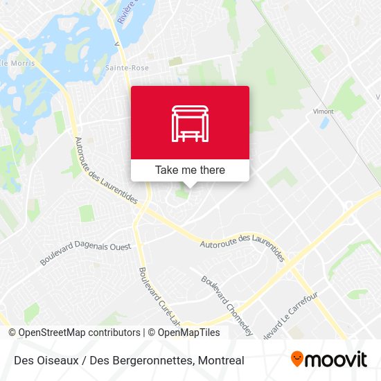 Des Oiseaux / Des Bergeronnettes map