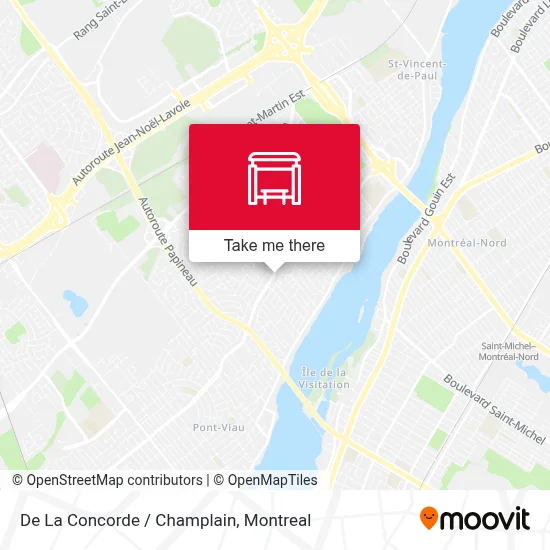 De La Concorde / Champlain map
