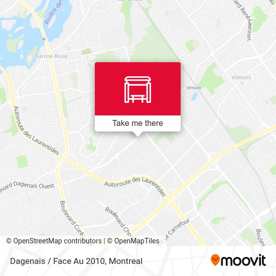 Dagenais / Face Au 2010 map