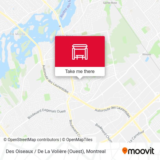 Des Oiseaux / De La Volière (Ouest) map
