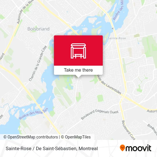 Sainte-Rose / De Saint-Sébastien map