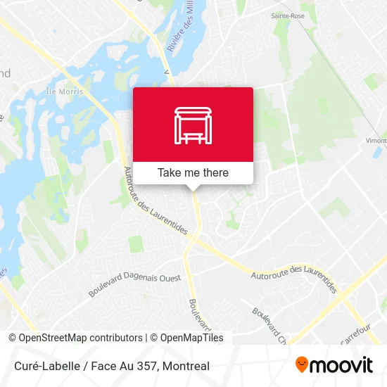 Curé-Labelle / Face Au 357 map