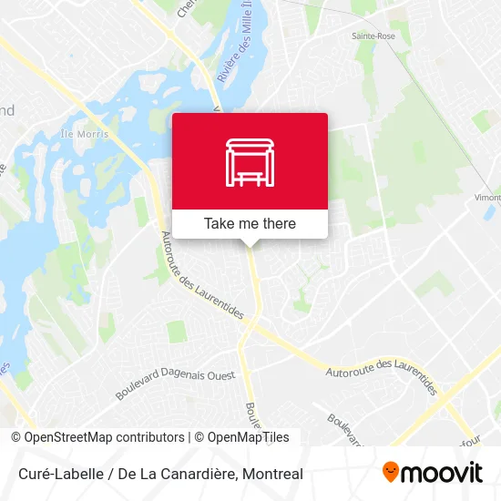 Curé-Labelle / De La Canardière map