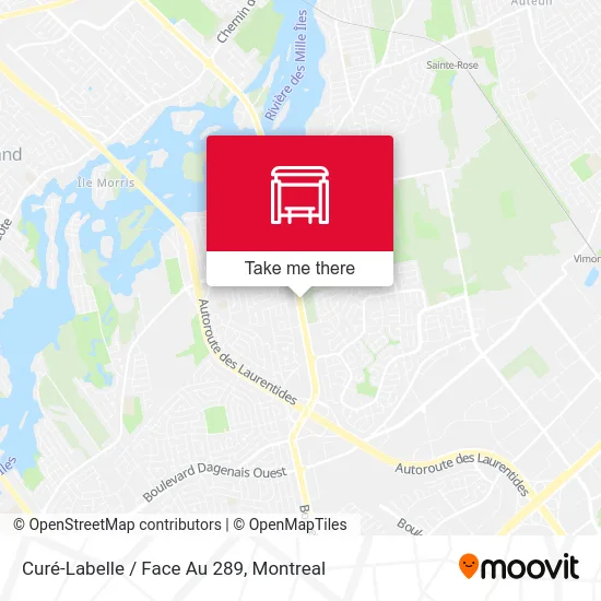 Curé-Labelle / Face Au 289 map