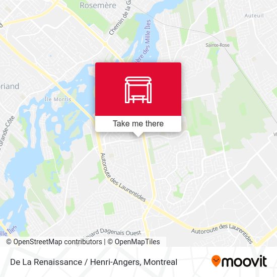 De La Renaissance / Henri-Angers map