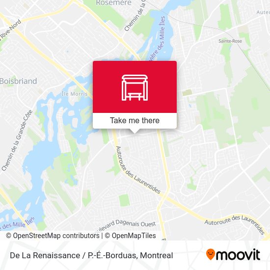 De La Renaissance / P.-É.-Borduas map