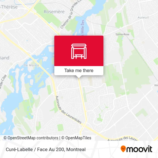 Curé-Labelle / Face Au 200 map