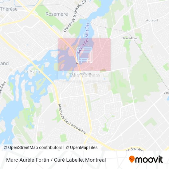 Marc-Aurèle-Fortin / Curé-Labelle map