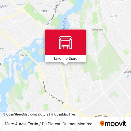 Marc-Aurèle-Fortin / Du Plateau-Ouimet map