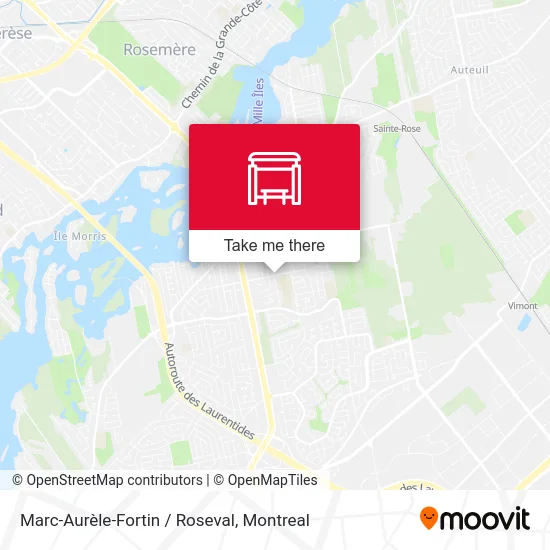 Marc-Aurèle-Fortin / Roseval map