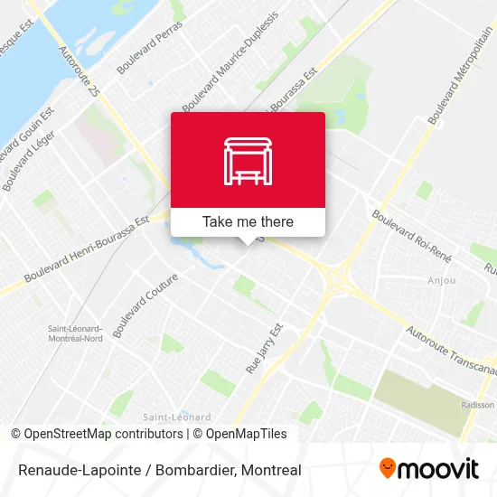 Renaude-Lapointe / Bombardier map