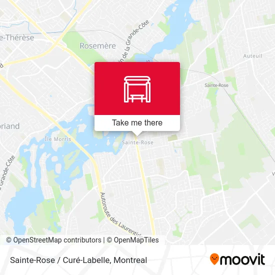 Sainte-Rose / Curé-Labelle map