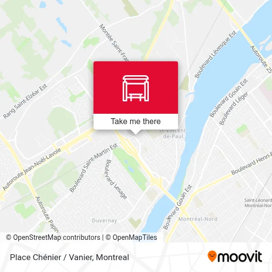Place Chénier / Vanier map