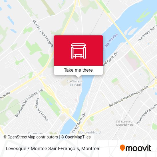Lévesque / Montée Saint-François map