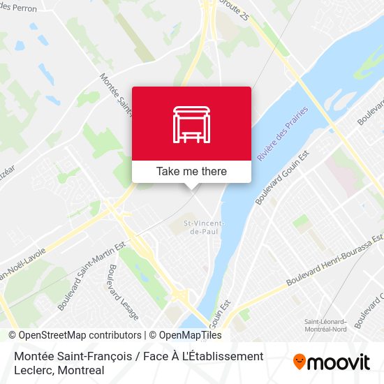 Montée Saint-François / Face À L'Établissement Leclerc map