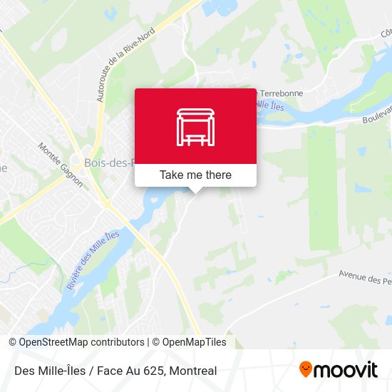 Des Mille-Îles / Face Au 625 map