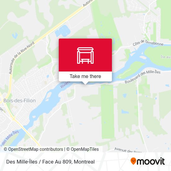 Des Mille-Îles / Face Au 809 map