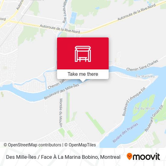 Des Mille-Îles / Face À La Marina Bobino map