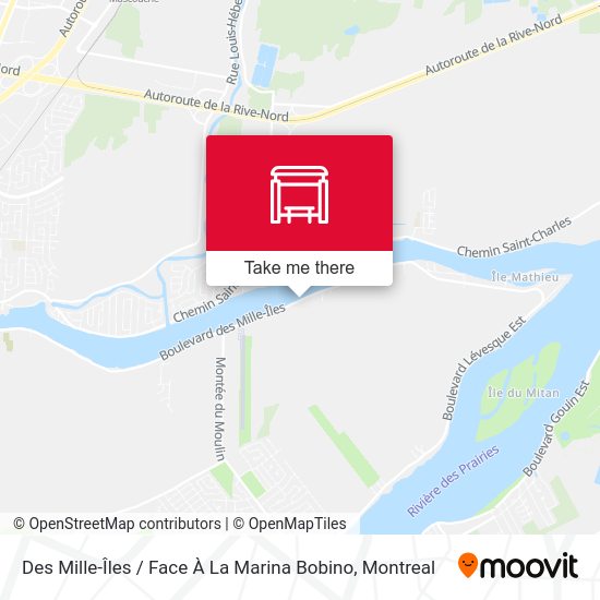 Des Mille-Îles / Face À La Marina Bobino map