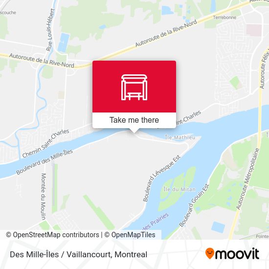 Des Mille-Îles / Vaillancourt map