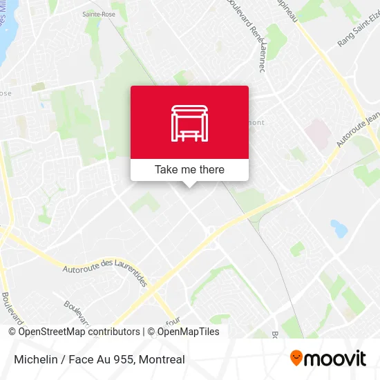 Michelin / Face Au 955 map