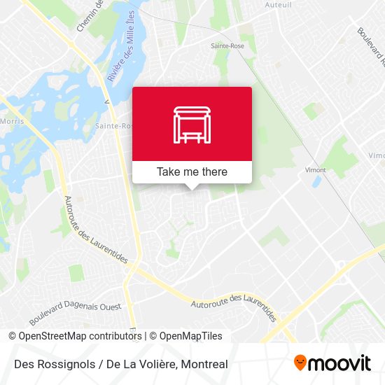 Des Rossignols / De La Volière map