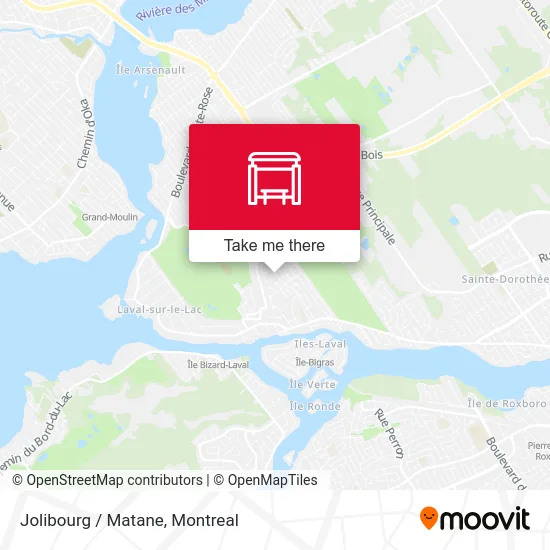 Jolibourg / Matane map