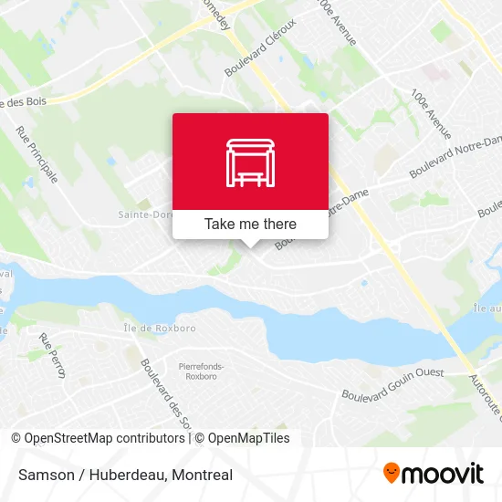 Samson / Huberdeau map