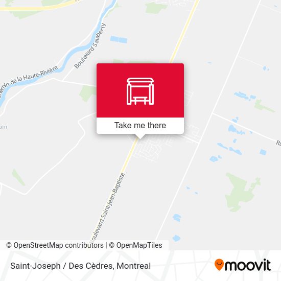 Saint-Joseph / Des Cèdres map