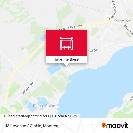 43e Avenue / Gisèle map